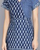 INDIGO BLUE BLOCK PRINT COTTON DRESS