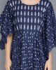 INDIGO BLUE HANDKERCHIEF DRESS IN COTTON
