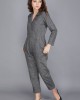TWEED NOTCHED COLLAR JUMPSUIT