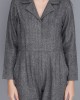 TWEED NOTCHED COLLAR JUMPSUIT