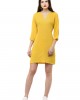 Long sleeves slim fit mini dress.