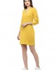 Long sleeves slim fit mini dress.
