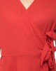Side Tie knot with wrap short dress