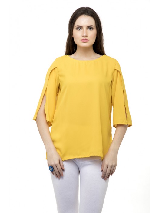 Long Bell Sleeves yellow top