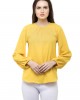 Small waffle full sleeves yellow top