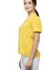 Notched neck with collars yellow top