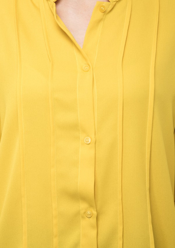 Bell sleeves yellow shirt