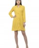 Waist belted long yellow kurti