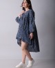 Balloon Sleeve High Low Dress