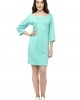 Vintage quarter sleeves midi dress