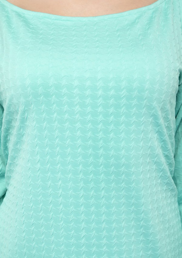 Vintage quarter sleeves midi dress