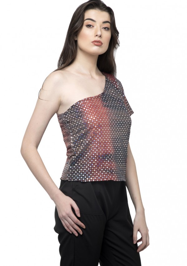 One Shoulder Stylish Party Top