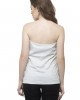 Heart neck sleeveless white top