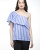 One Shoulder Ruffle Top