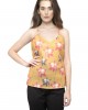 V-neck Striped Flowers Cami Top