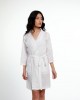 TEXTURED HANDWOVEN COTTON BATHROBE