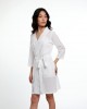 TEXTURED HANDWOVEN COTTON BATHROBE