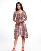TARTAN HIGH & LOW POCKET DRESS