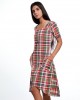 TARTAN HIGH & LOW POCKET DRESS