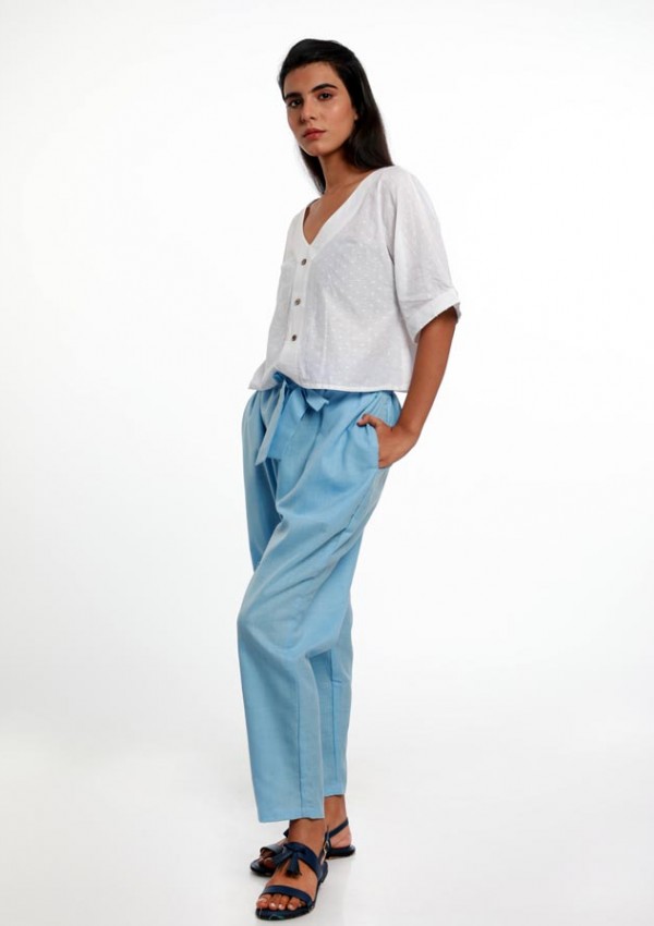 ELASTICATED WAIST PANTS