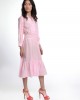 TIERED PANEL DRESS WITH ELASTICATED WAIST