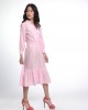 TIERED PANEL DRESS WITH ELASTICATED WAIST
