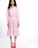 TIERED PANEL DRESS WITH ELASTICATED WAIST